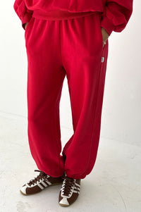 Le Bon Shoppe French Terry Red Tulip Balloon Pants