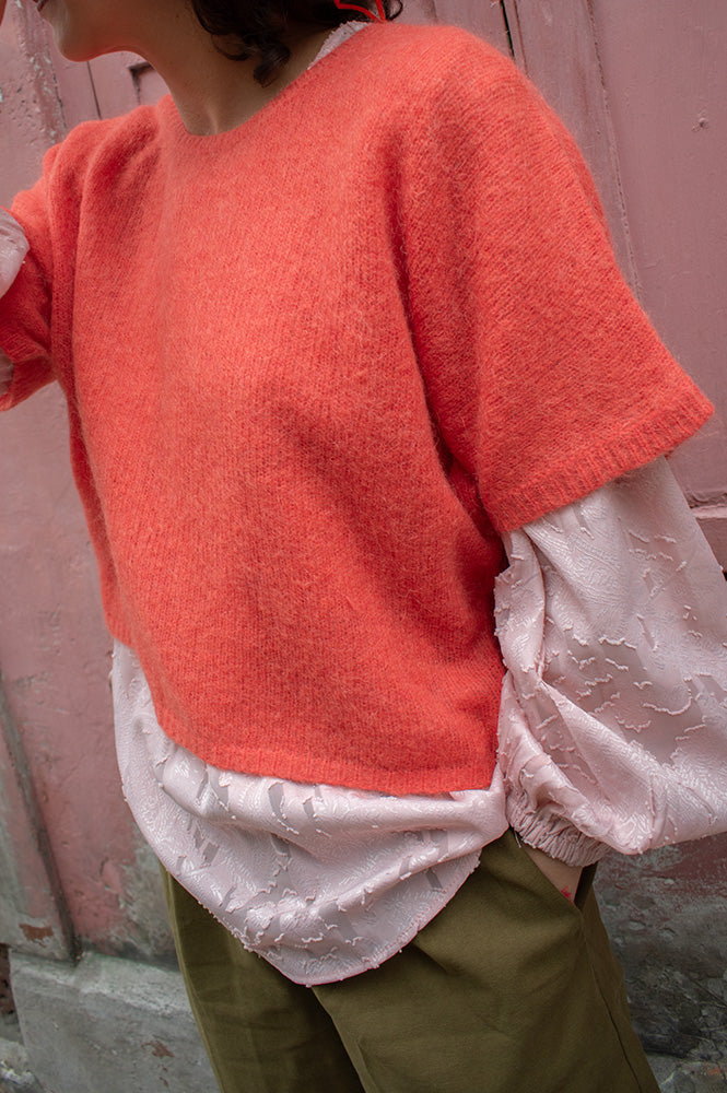 FRNCH Red Diamond Sleeveless Sweater - The Mercantile London