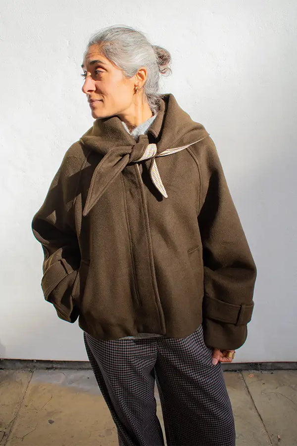 FRNCH Pembroke Khaki Coat