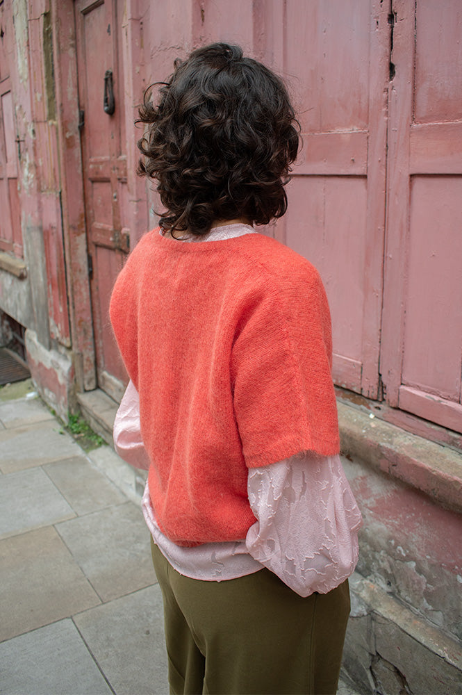 FRNCH Red Diamond Sleeveless Sweater - The Mercantile London