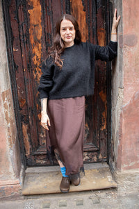 FRNCH Sledge Black Cut-Out Jumper - The Mercantile London