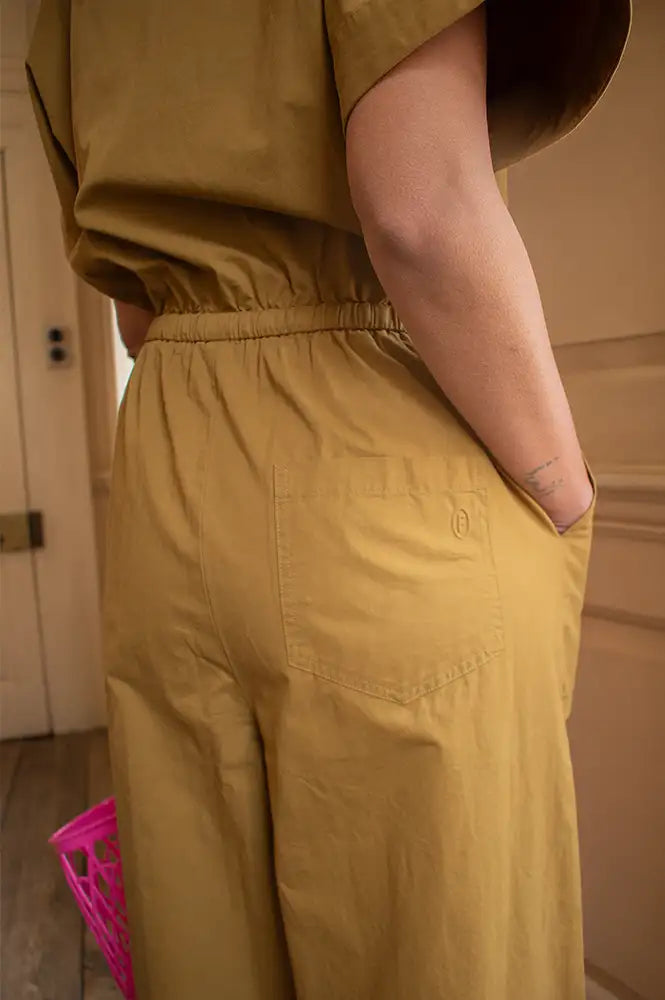 FRNCH Galatee Olive Jumpsuit - The Mercantile London