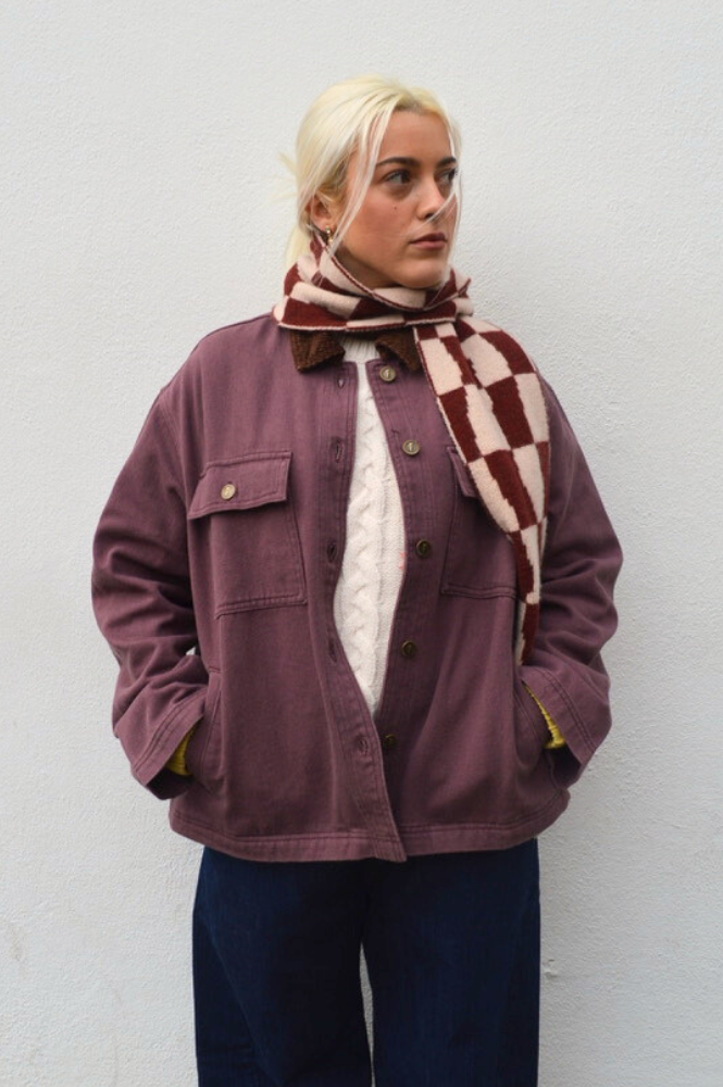 FRNCH Mauve Aubergine Jacket