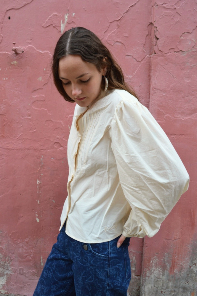 FRNCH Ipomee Cream Blouse