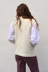 FRNCH Anaphe Cream Vest