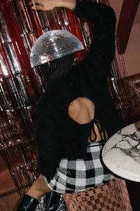 FRNCH Sledge Black Cut-Out Jumper