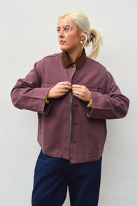 FRNCH Mauve Aubergine Jacket