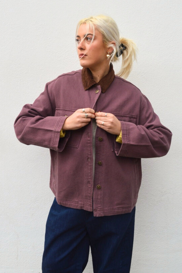 FRNCH Mauve Aubergine Jacket