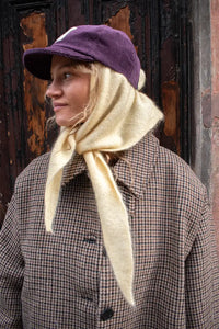 FRNCH Hiji Butter Yellow Knitted Scarf - The Mercantile London
