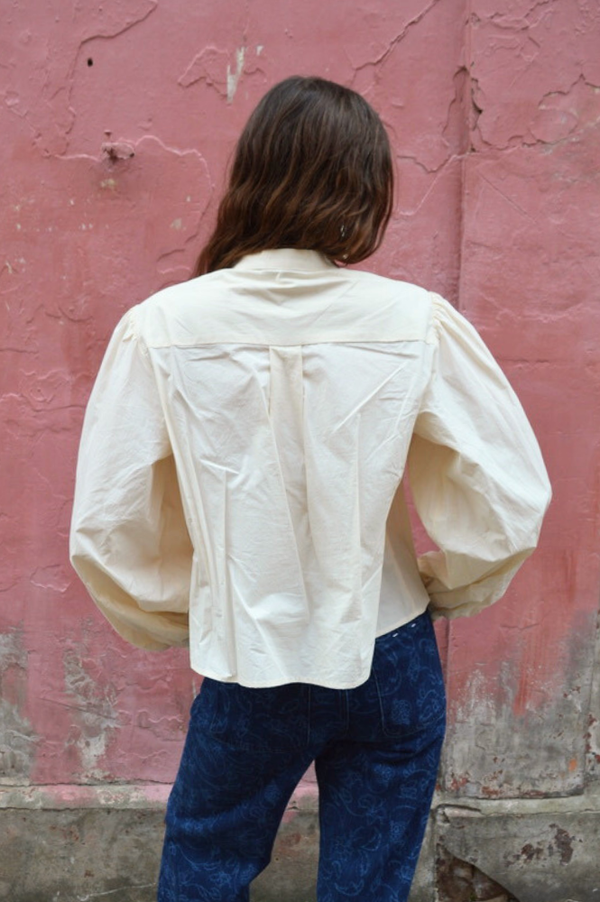 FRNCH Ipomee Cream Blouse