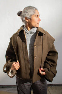 FRNCH Pembroke Khaki Coat
