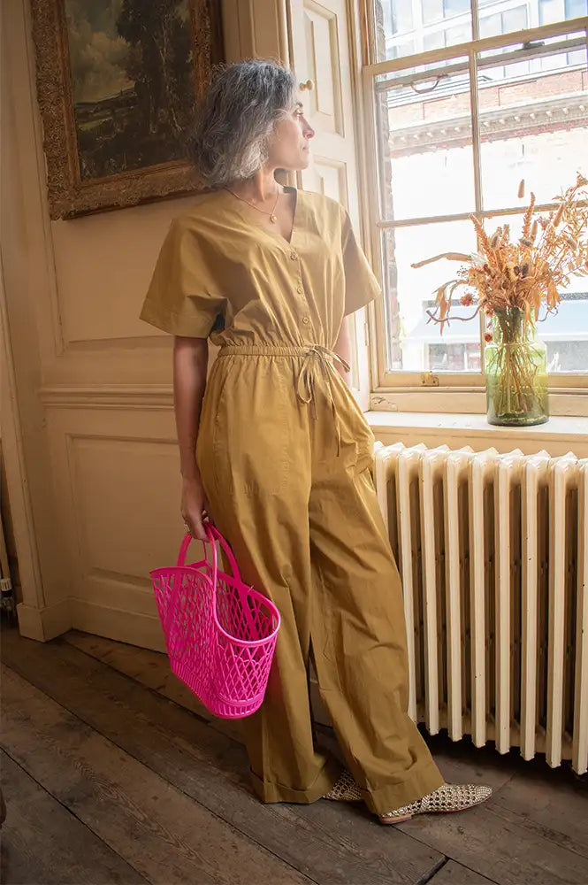 FRNCH Galatee Olive Jumpsuit - The Mercantile London