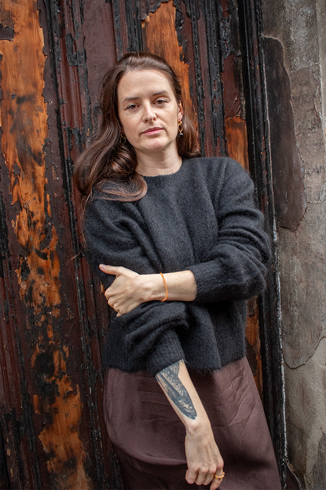 FRNCH Sledge Black Cut-Out Jumper - The Mercantile London