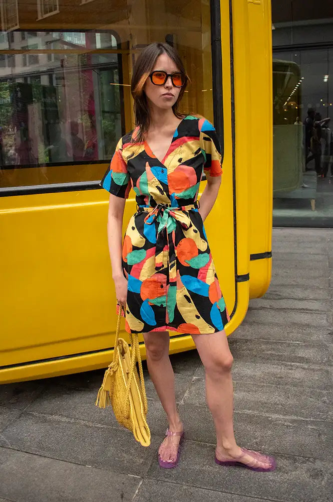 Compania Fantastica Tutti Frutti Print Dress
