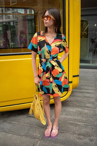 Compania Fantastica Tutti Frutti Print Dress