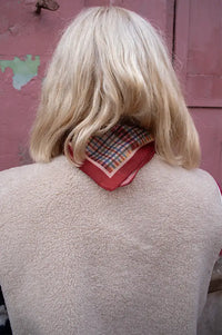 Funkyrel Classic Vintage Red Checked Scarf