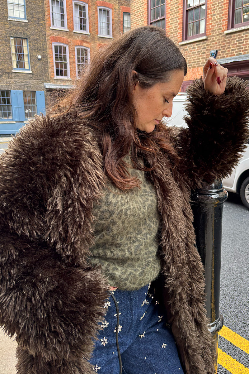 Second Female Ophie Delicioso Chocolate Coat - The Mercantile London