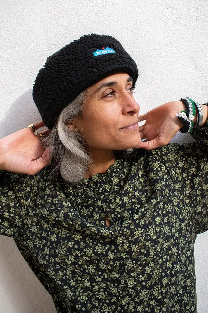 Kavu Fur Ball Moonless Night Beanie