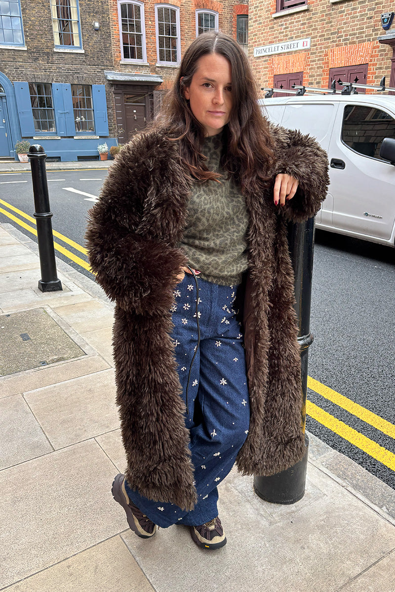 Second Female Ophie Delicioso Chocolate Coat - The Mercantile London