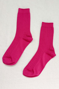 Le Bon Shoppe Her Fuchsia Socks - The Mercantile London