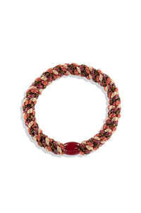 Kknekki Mix Rusty Peach Red Glitter Hair Tie - The Mercantile London