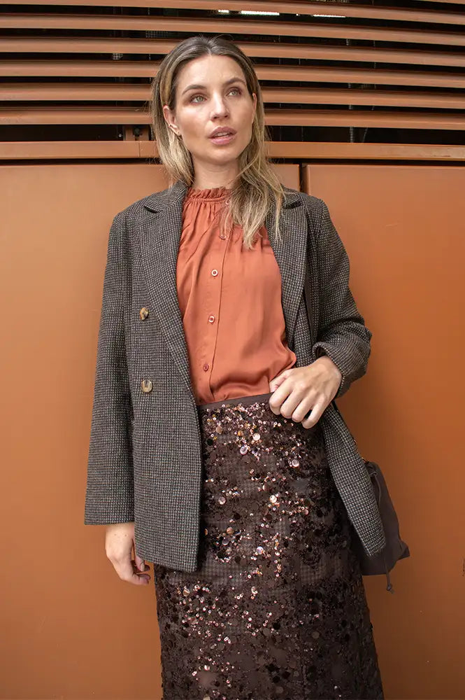 Garance Tresse Grey Blazer