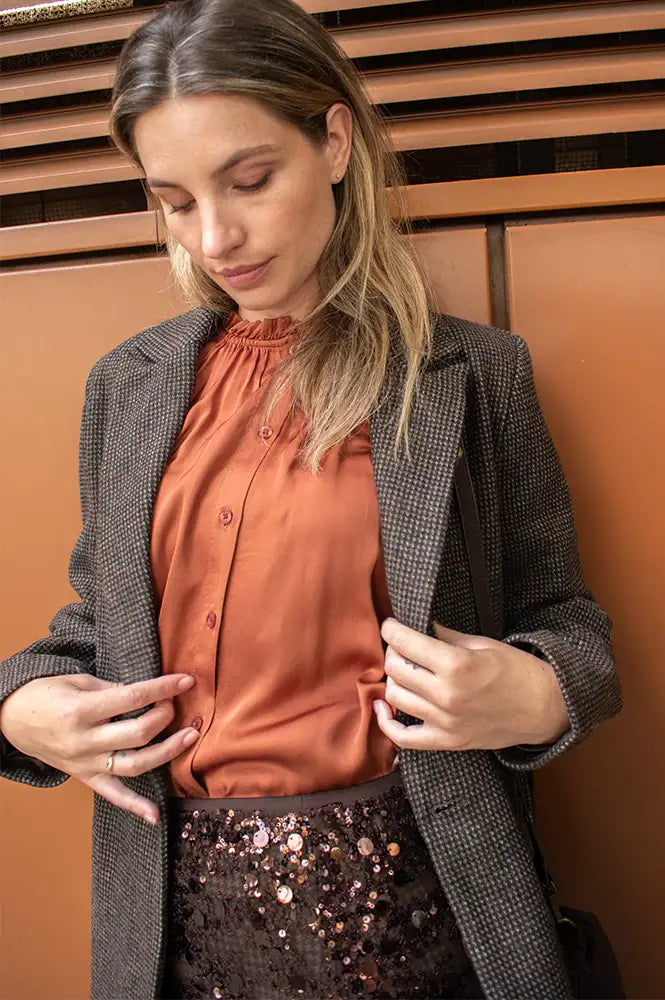 Garance Tresse Grey Blazer