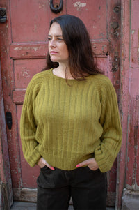 Garance Timothe Olive Knitted Jumper - The Mercantile London