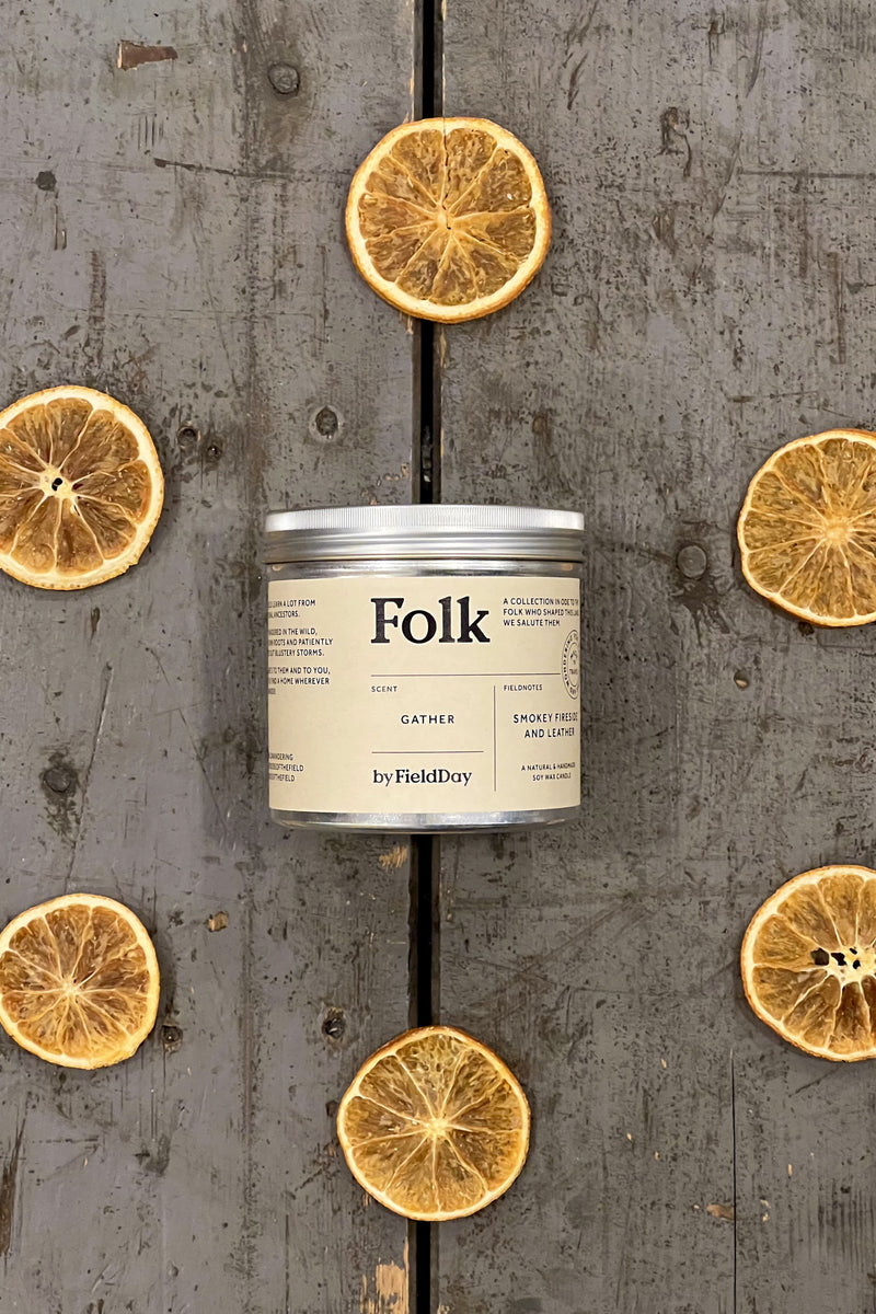 FieldDay Gather Folk Tin Candle - The Mercantile London