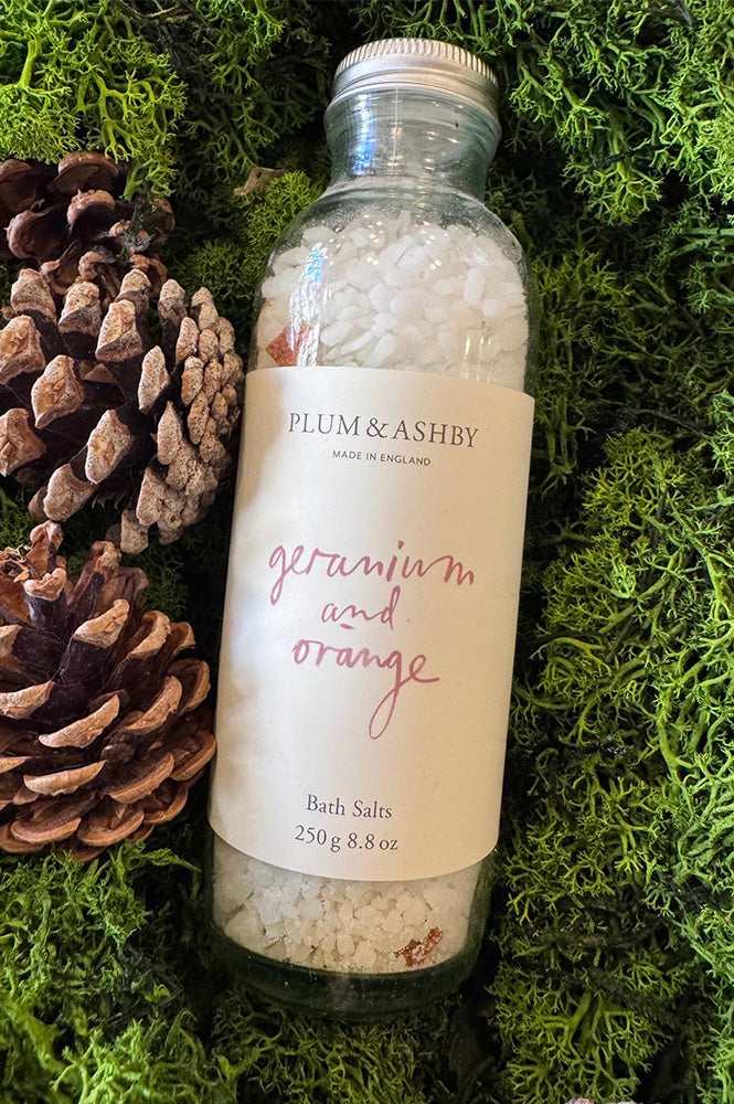 Plum & Ashby Geranium & Orange Bath Salts - The Mercantile London