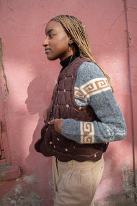 Bonté Estella Chocolate Star Gilet - The Mercantile London