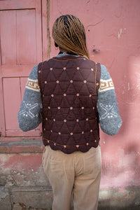 Bonté Estella Chocolate Star Gilet - The Mercantile London