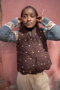 Bonté Estella Chocolate Star Gilet - The Mercantile London