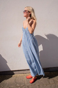 Indi & Cold Blue Gingham Dress - The Mercantile London