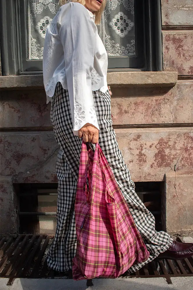 Object Clari Birch & Black Wide Leg Trousers