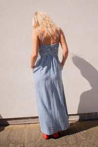 Indi & Cold Blue Gingham Dress - The Mercantile London