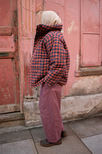 Amente Gingham Puffer Jacket