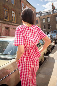 ICHI Felica Pink Berry Blouse - The Mercantile London