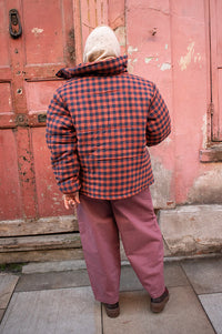 Amente Gingham Puffer Jacket
