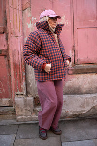 Amente Gingham Puffer Jacket
