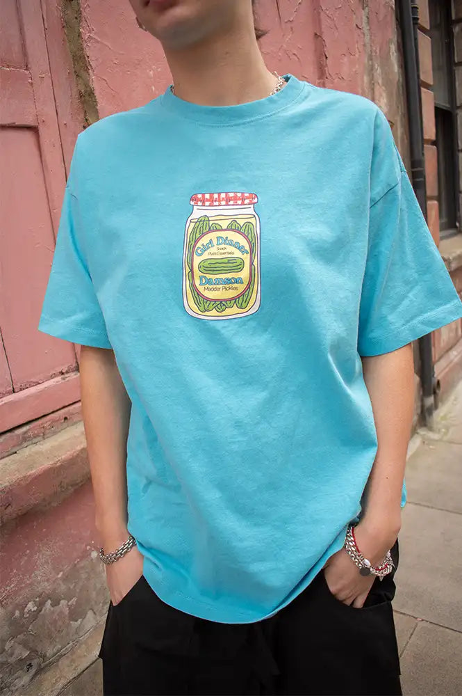 Damson Madder Snack Plate Blue T-Shirt - The Mercantile London
