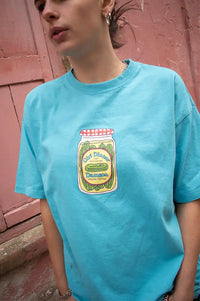 Damson Madder Snack Plate Blue T-Shirt - The Mercantile London