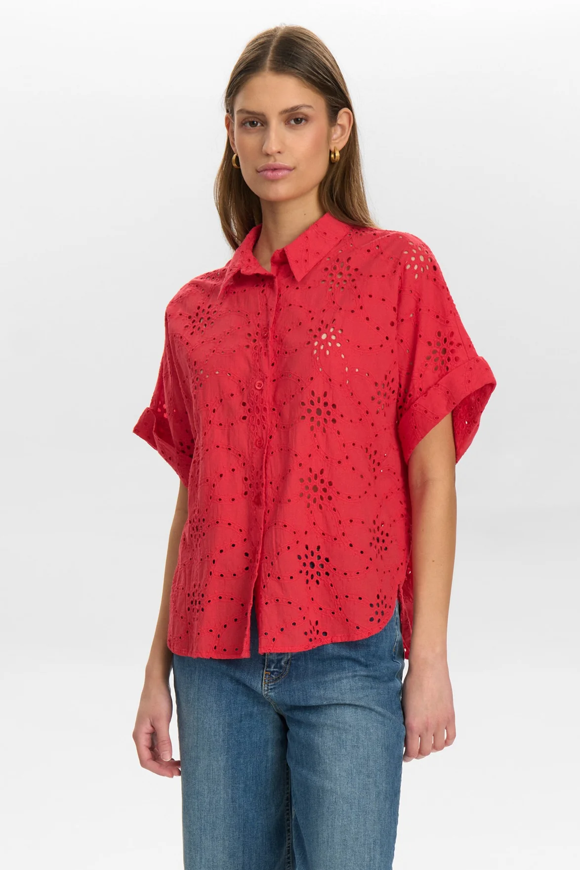 Numph Karissa Geranium Blouse - The Mercantile London