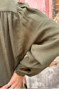 Sacrecoeur Gladis Khaki Blouse - The Mercantile London