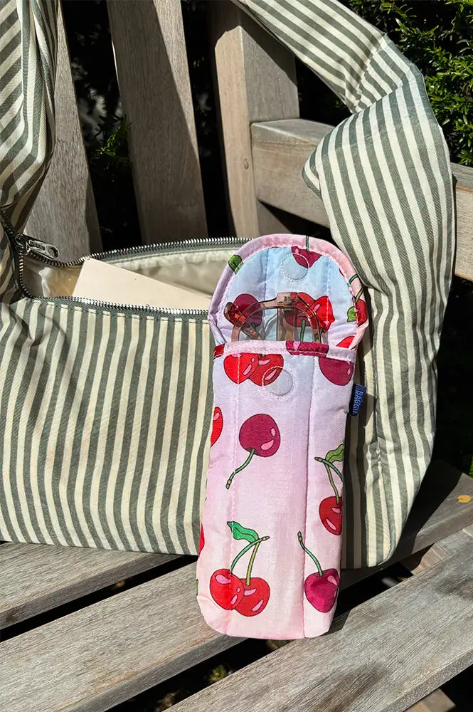 Baggu Cherries Puffy Glasses Sleeve