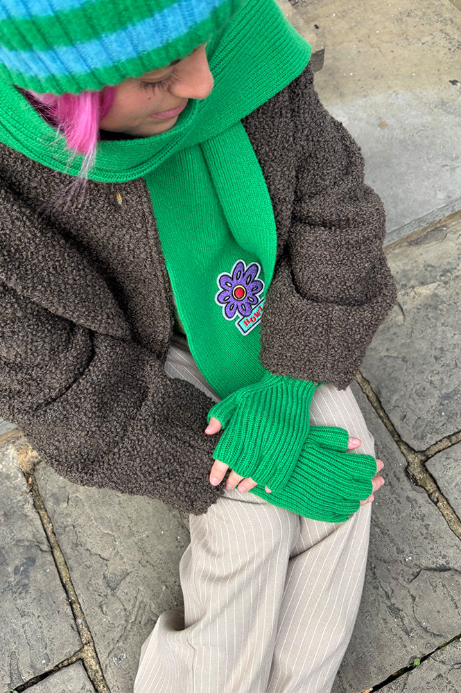 Howlin' Green Delight Flower Scarf - The Mercantile London