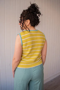 Dr Bloom Chupito Gold Knitted Vest - The Mercantile London