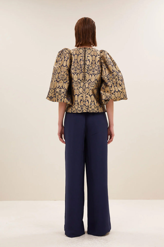 By-Bar Avelon Festive Gold Blouse - The Mercantile London