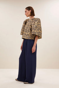 By-Bar Avelon Festive Gold Blouse - The Mercantile London