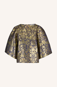 By-Bar Avelon Festive Gold Blouse - The Mercantile London